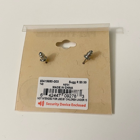 Silver Cat Earrings by Pet Friends - Picture 10 of 10